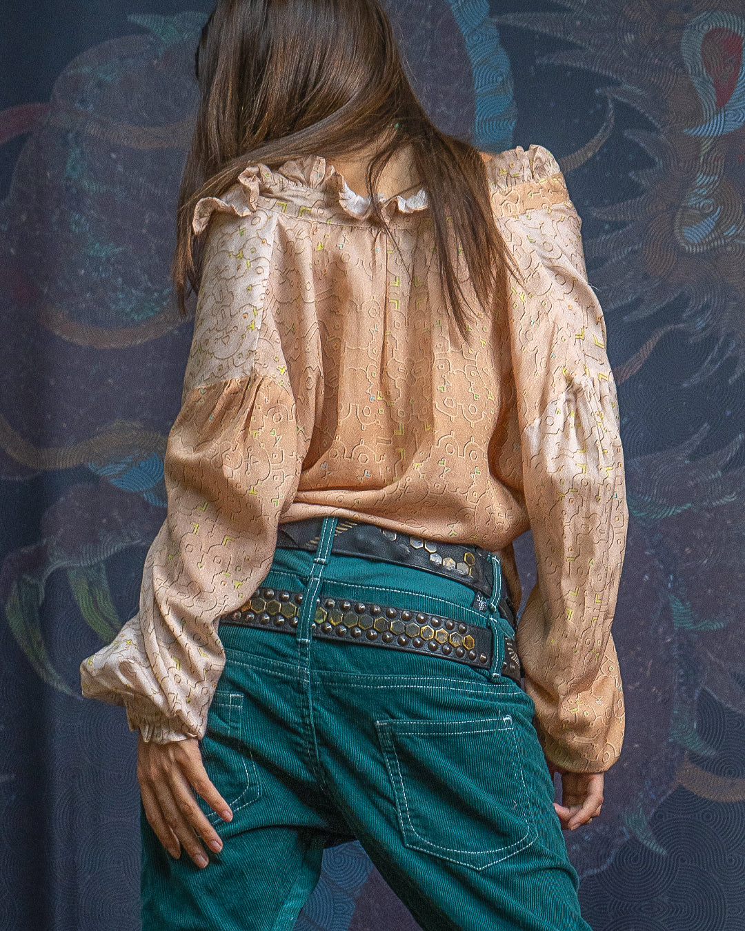 Shirt Woman Longsleeve Frufru / Bio Farms Bamboo - REBIRTH OF IKARO Whitesands